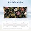 Floral Garden Theme Beach Towel Personalized Custom Name & Text Soft Quick Dry Beach Towel for Swimming Travel