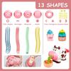 28Pcs Kitchen Creations Noodle Playset and Ice Cream Maker Machine Dough for Kids,Play Kit for Birthday Holiday Craft Gift