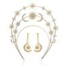 Exquisite Double Layer Rhinestone Star Bridal Headpiece & Party Hairband