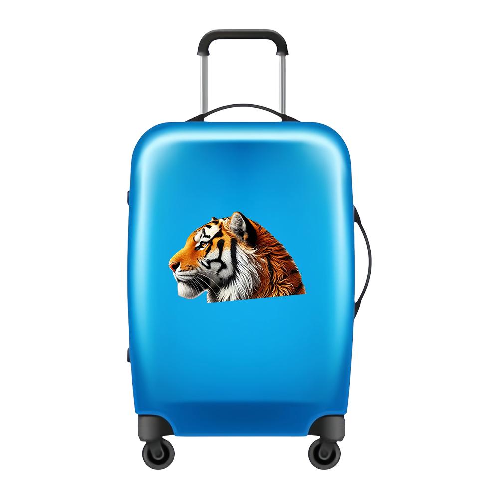 1PC 2D Flat Stickers Tiger Avatar Car Stickers Wall Stickers Refrigerator Luggage Laptop Toilet Stickers