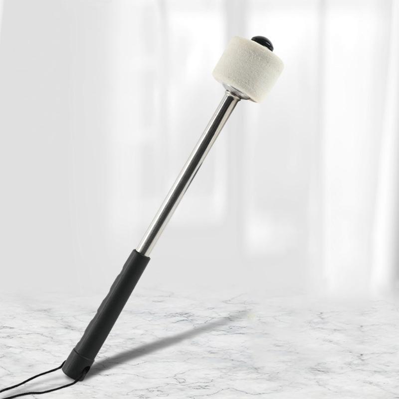 Snares Durm Hammer Professional March Bass Felt Head Drumsticks with Hanging Rope Percussion Sticks Drumsticks