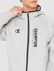 Champion Long Sleeve Stretch Techweave 3LS Zip Hooded Sweatshirt with Size One-Point Logo, C3-WB112-070-XL