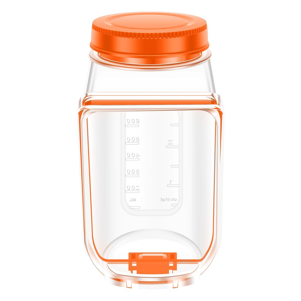 Portable Salad Pod Vertical Layering Plastic Salad Jar Lunch Box Container Leakproof Keep it Fresh Food Container Transparent