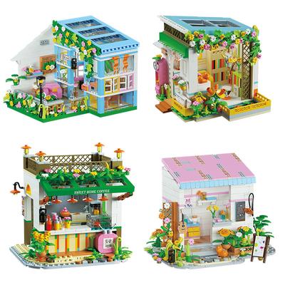 Diy Assembly Fairy Tale Town Small Particles Street View Building Block Miniature Diamond Particles Assembly Small House Toys