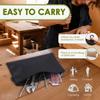 6pcs Tool Bag Zipper Pouch Utility Multipurpose Storage Organizer Tool Pouches with Carabiner Metal Zipper for Tools, Stationary