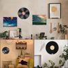 6Pcs Acrylic Records Holder Wall Mount Album Disc Show Rack Durable Display Storage Shelf