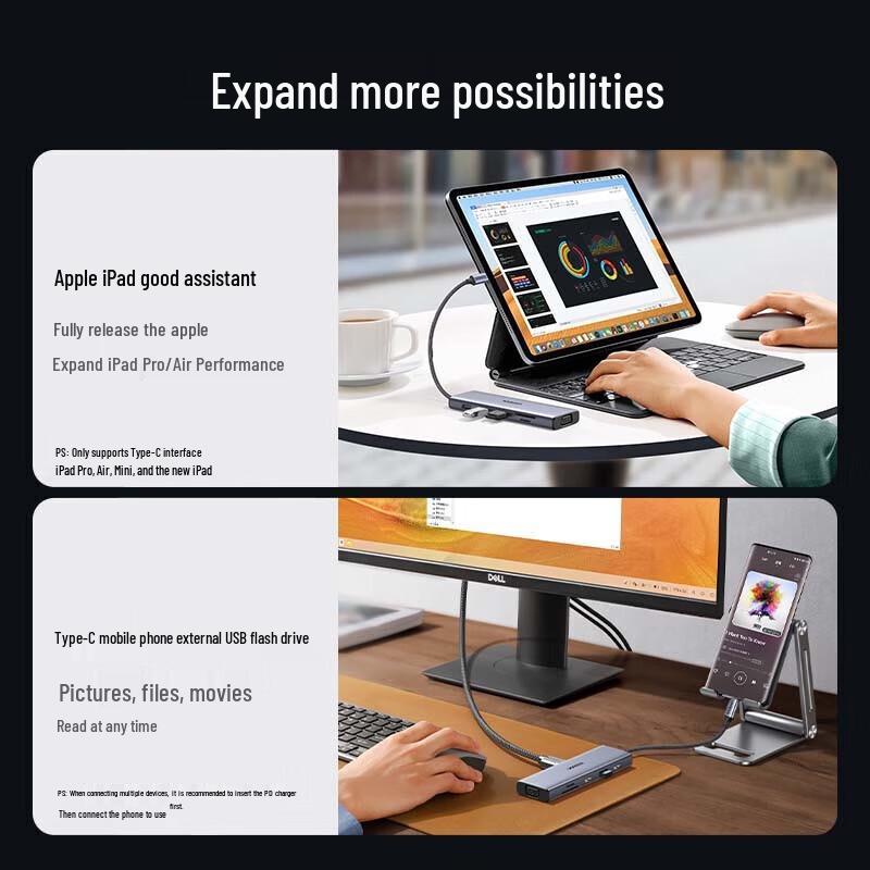 Ugreen CM498 USB-C 10-in-1 Multifunction Docking Station