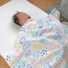 Moomin Multi-Gauze Blanket, Made In Japan, Double-Ply Gauze, Swaddle, Nursing Cover, Lap Blanket, 100x100cm (White)