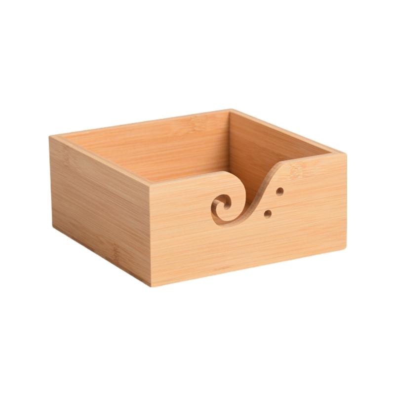 Wood Yarn Bowl with Lid Knitting Bowl Yarn Holder for Holding Crochet Yarn Knitting Wool Crochet Hook 1