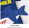 New Cute Shark Toddler Boys' Swimsuit Set with Quick-Dry Shorts, Short Sleeves, Sunscreen, and Swim Cap