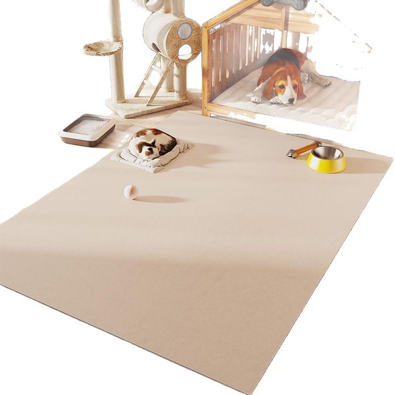 Simple Solid Color Waterproof Pet Mat - Anti-Slip, Easy Clean, Anti-Urine Floor Mat