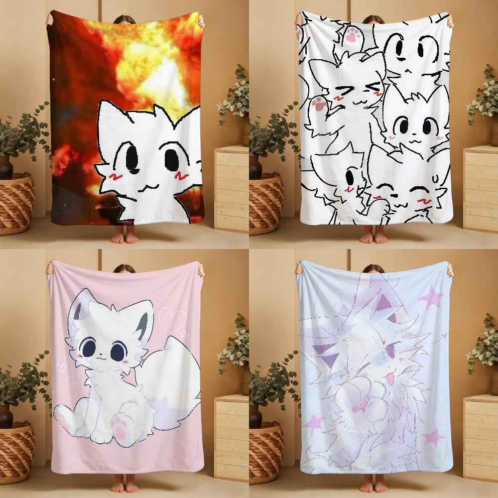 Cartoon Funny Cute Cat Kawaii S-SillyS B-Boy K-KisserS Blanket Soft Warm Furry Throw Super Kids Toys Bed Sofa Car Cradle