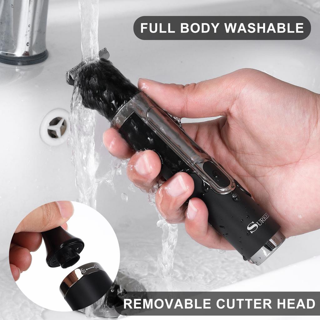Xiaomi Surker 4-in-1 Shaver for Men Grooming Kit Multi-Function Washable Full Body Nose Wet/Dry Hair Trimmer for Home Use Razor