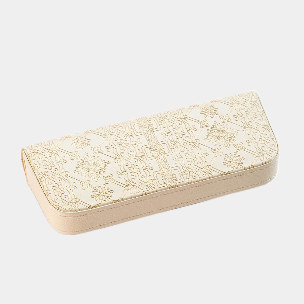 Lumiere Eyeglass Sunglasses Handcrafted in White with Floral Stylish Includes Eyeglass Perfect Gift for or Any Other Occasion [Yuzen Bunko] Case,