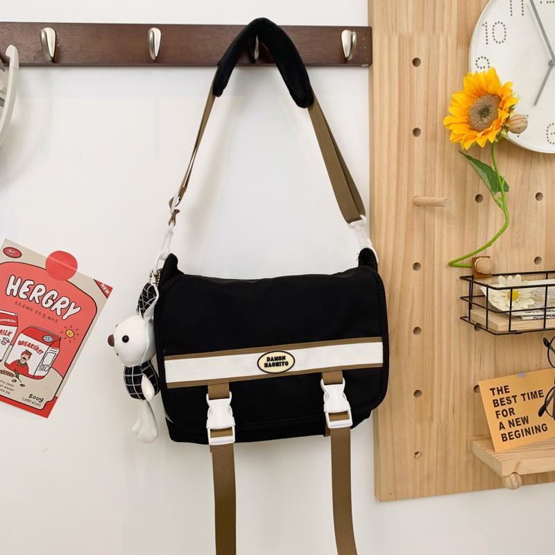 Japanese Style Student Single Shoulder Bag Women Cross-border All-match Messenger Bag Large Capacity Casual Commuter College Student Sling Bag