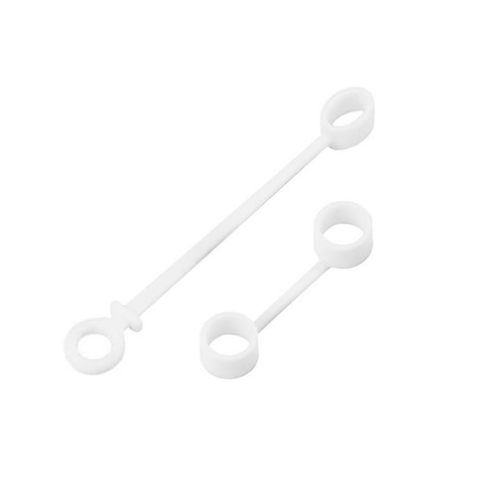 2 pezzi Silicone Anti-Smarrimento Copertura Protezioni Manicotto Custodia Supporto Convertitore Cavo Cinghia Laccio per Vari Adattatori di Ricarica