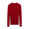 Autumn/Winter 2025 Women's Slim-Fit Striped Cashmere Embroidered Knit Top