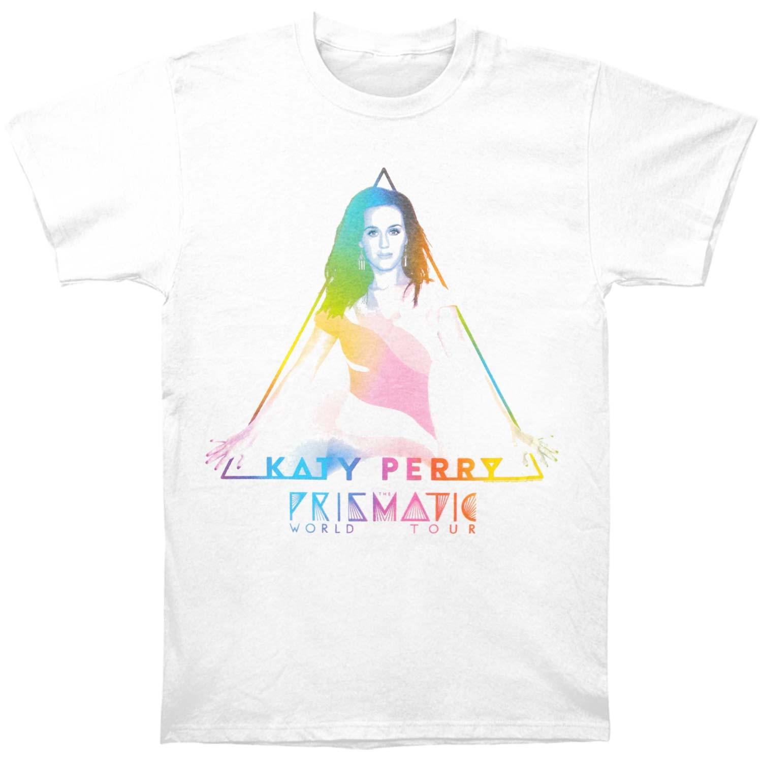 Men s Katy Perry Prismatic Tour Peru-Costa Rica T-shirt Small White M