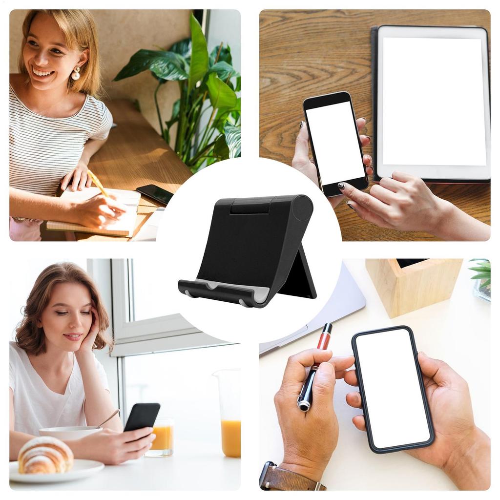 Cellphone Holder for Desk Tablet Stand Mobile Phone Stand Adjustable Smartphone Stand Desktop Stand Folding Tablet Holder Cell