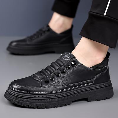 Mode Schnür-Herren-Sneakers Outdoor Herren Klassische Joggingschuhe Luxusmarke Leder Freizeitschuhe Luxusmarke Herren Bequeme Flats