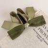 Large Size Bowknot Ribbon Hair Clip Fabric Hairpin Creative Vertical Clip  Female