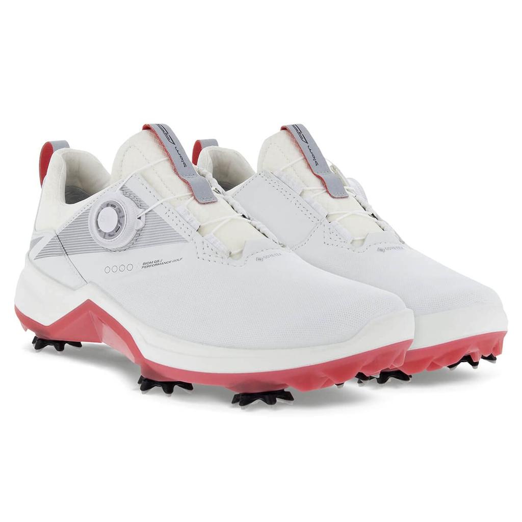 ECCO Biom G5 Waterproof Golf Size Women's Shoes, White, 24.5cm