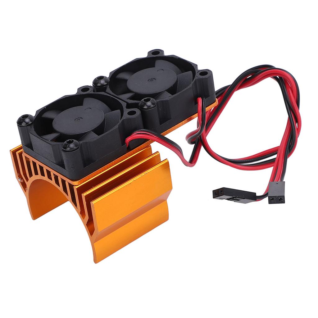 ESC Cooling Fan and Motor Dual Fan Set Aluminum Plastic Fan Set for Slash 4x4 for Stampede 4x4 for