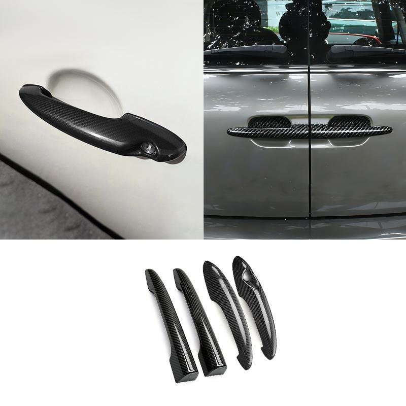 Car Door Handle Covers Sticker For Mini Cooper S JCW For R55 Clubman 4 Doors 2007-2014 Handle Protection Shell Auto Accessories