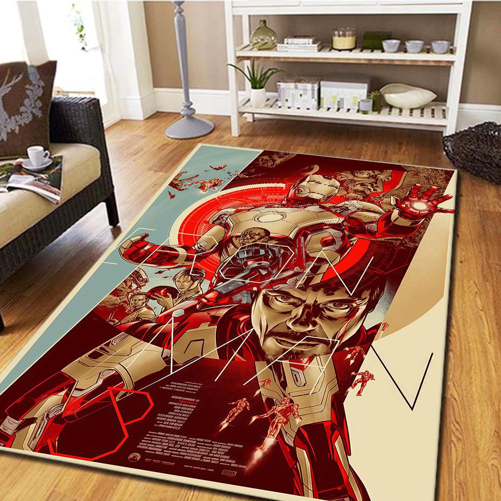 Iron Man Bedroom Carpet, Digital Printing Floor Rug, Home Decor Movie Mat, Living Room Play Mat -HYQ37