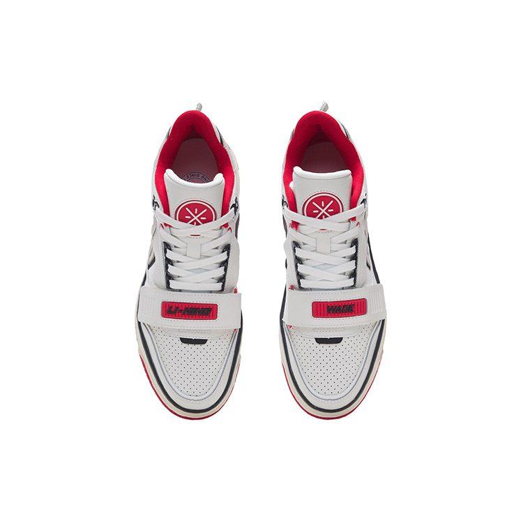 Li Ning Rookie Synthetic Leather Cushioning Slip Resistant Abrasion Resistant Low Top Basketball Shoes White Black ABCS027-1