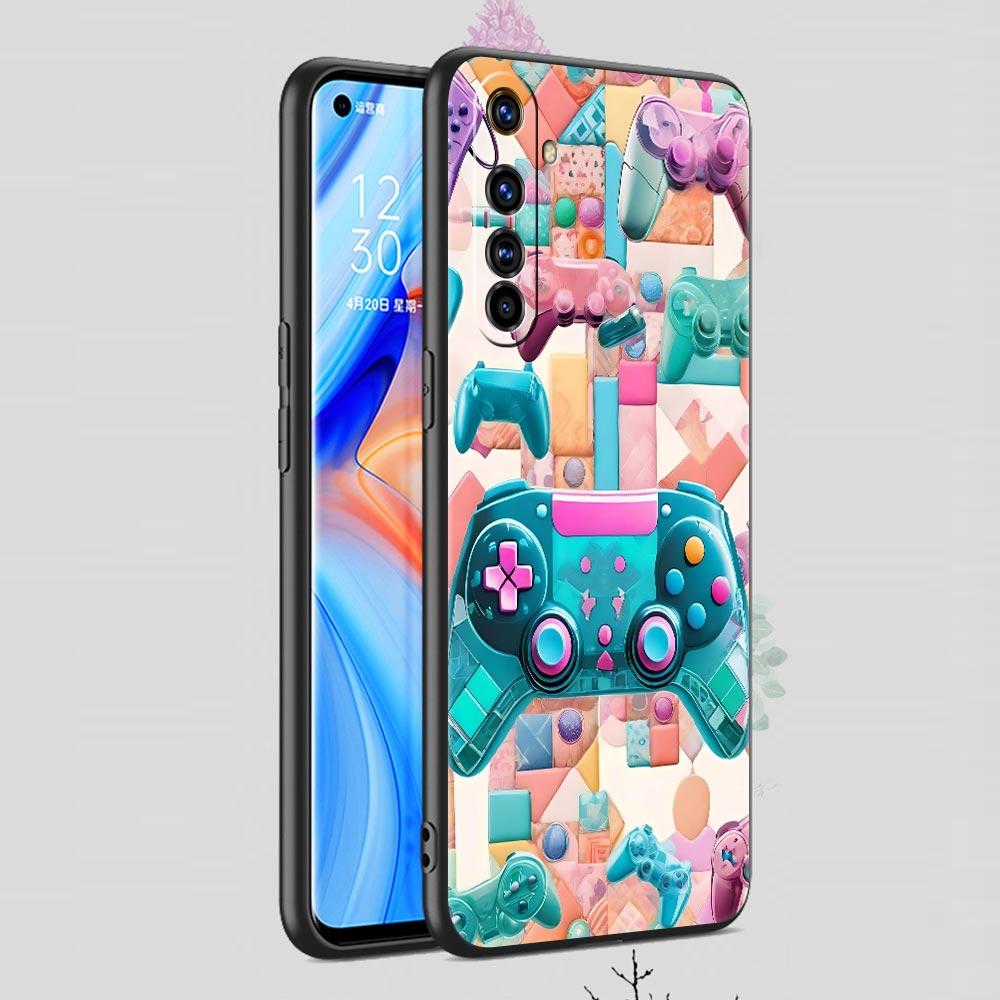 Game Controller Graphic Soft TPU For Realme 13 12 11 10 9 Pro Plus GT3 GT2 C21 C25 C35 C53 C55 C67 Pro 5G Phone Case Cover Capas