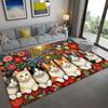 Cute Cat Carpet Rug for Living Room Bedroom Home Sofa Decoration,Kids play Non-slip Floor Mat
