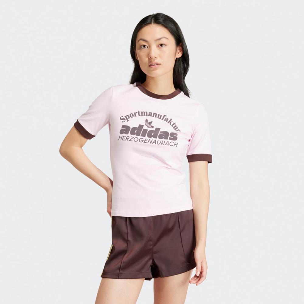 

Футболка adidas с ретро-графикой IR6087 CLPINK
