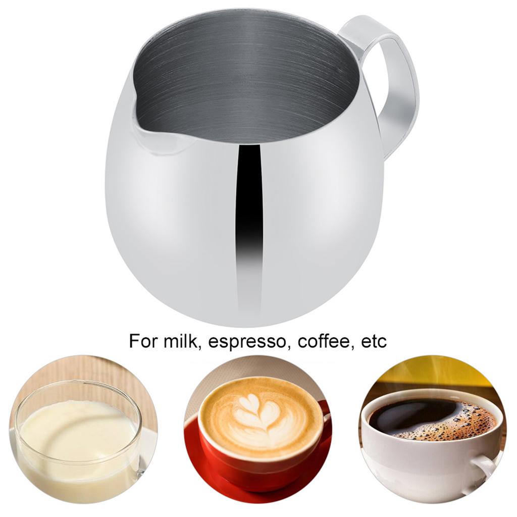 Thick Stainless Steel Milk Frothing Pitcher Latte Coffee Cup Mug Jug (300ml)