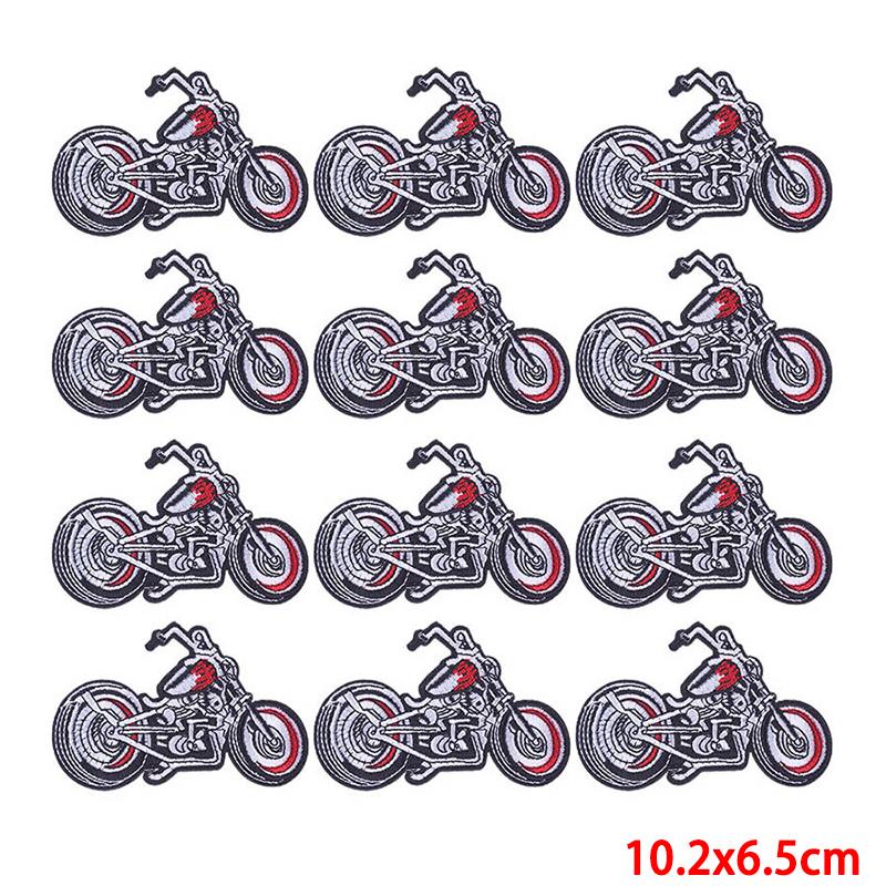 10 Pcs/lot Wholesale Embroidery Patch Iron On Patches For Clothing Patches On Clothes Jackets Decor Applique Sew Supplies