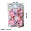 2Pcs/lot Baby Solid Hair Bows Hair Clips Ribbon bow Hairpin for Girl Cheer Bowknot Barrettes Children Headwear Hair Accessories