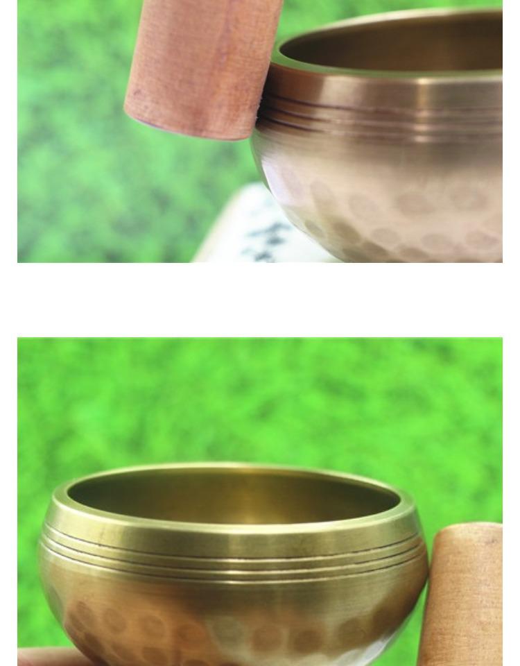 Handmade Nepalese Brass Tibetan Singing Bowl - Buddhist Meditation & Prayer Chime