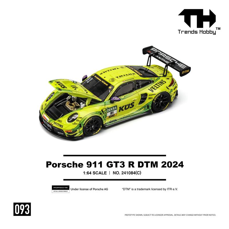 

ТН 1:64 Тренда Хобі Porsche 911 GT3 R 2024 #90 #91 Металева Модель Автомобіля