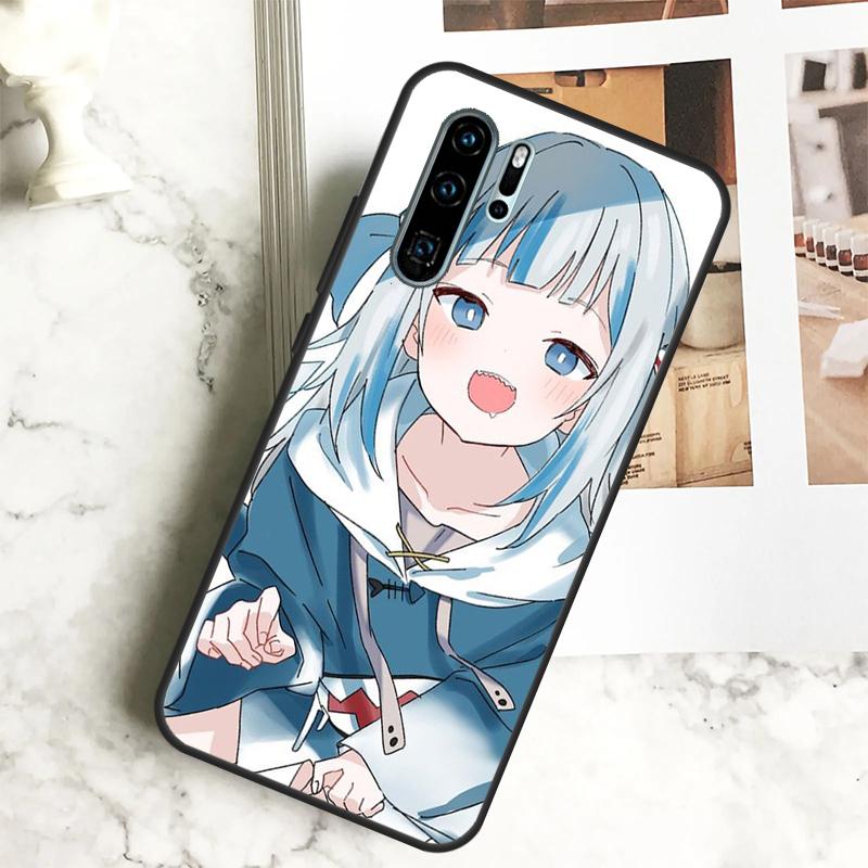 Gawr Gura Hololive Anime Case For Huawei Nova 10 SE 9 5T 11i 8i 3i 11 Pro Y91 Y90 Y70 Y61 Y60 P30 P20 P40 Lite Cover