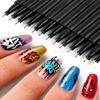 12-teiliges Nagelkunst-Stifteset zur Nageldekoration und für Beauty-Projekte Enthält Nagelstifte, Punktierwerkzeug und Eyeliner-Pinsel für den Heimgebrauch oder Maniküre im Salonstil