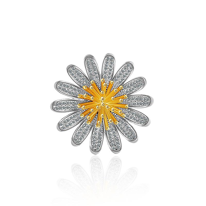 

Модный и элегантный темпераментный корсаж брошь кардиган свитер куртка костюм большая булавка циркониевые цветы аксессуары для подруги подарок Copper