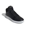 Adidas Neo Hoops 2.0 Mid Fabric Synthetic Leather Trendy Breathable Retro Basketball Shoes Men Sneakers Black Gray EE7379