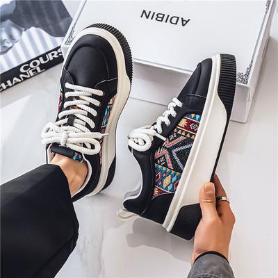 Schuhe mit dicker Sohle Herrenschuhe Frühling und Sommer neu lässig Retro Trend personalisierte Kontrastfarbe Herren-Jugend Sportschuhe