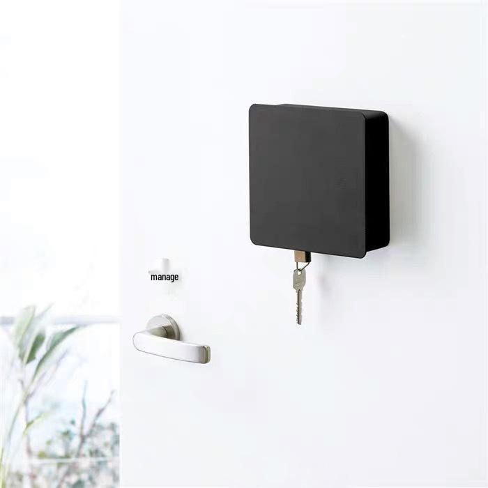 Japanese Wall-Mounted Key Holder and Storage Rack, Punch-Free Multifunctional Shelf
