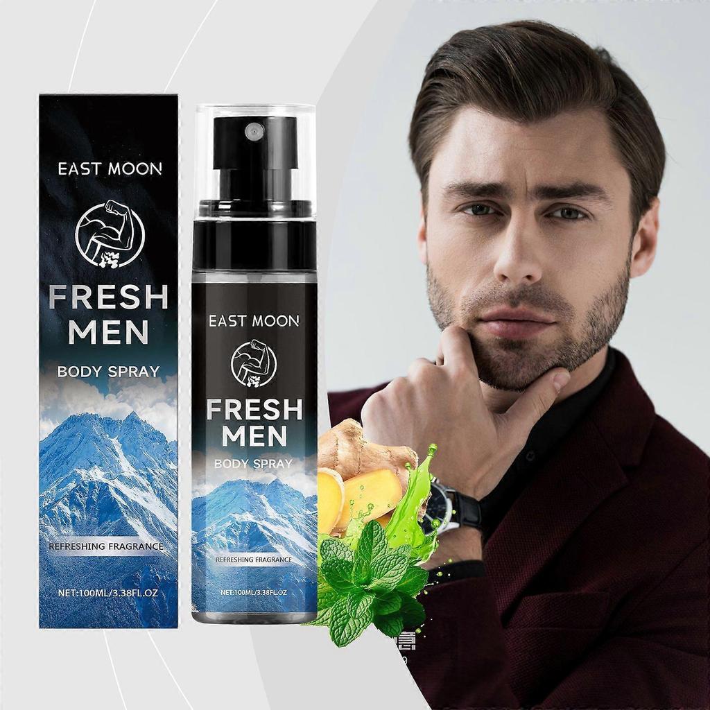 Körperspray für Männer, Feuchtigkeitsspendend, Langanhaltender Duft, Elegant Charm, Erfrischend, Tragbares Spray