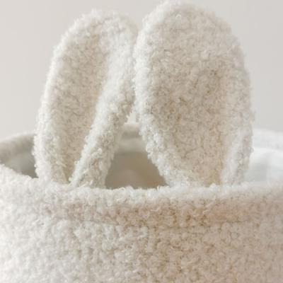 Cute Rabbit Storage Basket Soft Ins Style Candy Bag Cartoon Sundries Organizer Children's Toys Storage Bucket Gifts