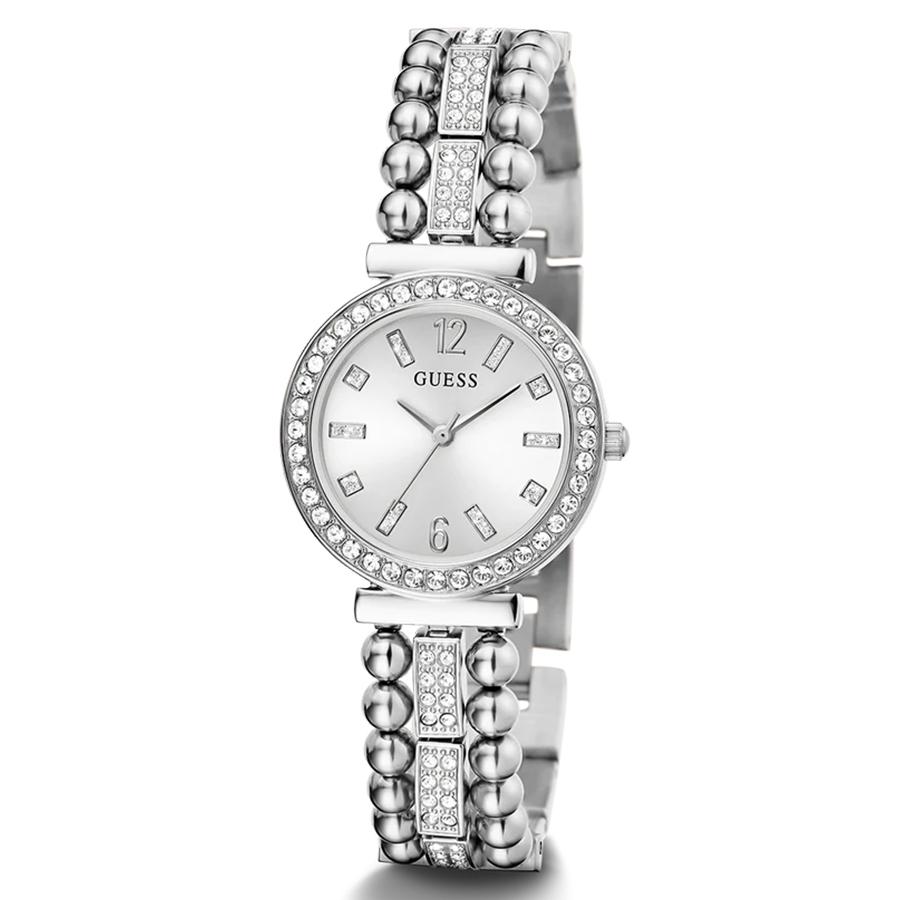 Guess Watches for Women - Stainless Steel Watch Band, Diamond-Accented Elegant Watches Female, Daily Wear Essential GW0401L1
