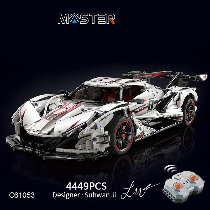 Technical 1:8 Remote Control Vehicle Plating Apolloed Sports Car Building Blocks Racing Vehicle Assemble Bricks Toys Kids Gift