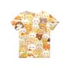 Kids Animal Print Crew Neck Short Sleeve T Shirt Casual Loose Fit Top Soft Comfortable Fabric Suitable for Everyday Wear