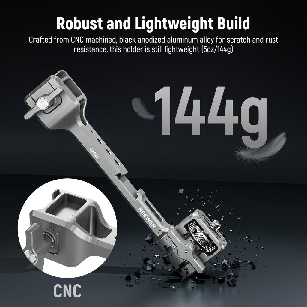 Neewer Camera Monitor Mount for RS NATO Cold and Screw Field Monitor Holder Compatible with RS4 RS RS 3 RS RSC and Gimbals, 360° Rotation, Clamp,